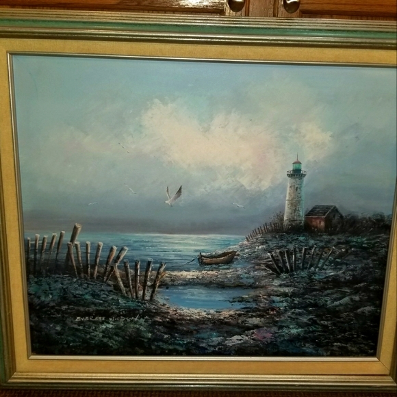 Everett Woodson Origional Signed Oil painting on Canvas - Picture 13 of 13